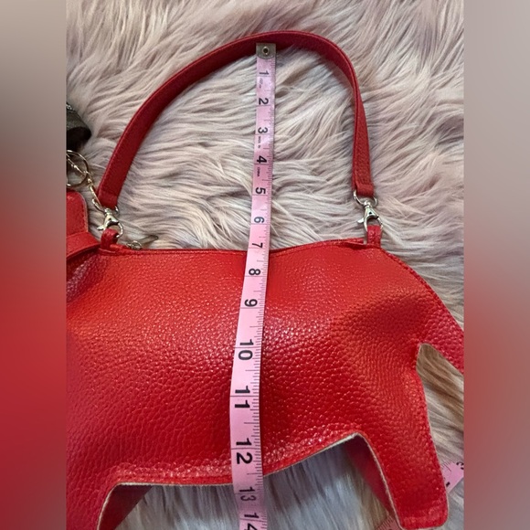 ONLY ONE: Playful Red Dog-Shaped Purse/Bag and Bag Charm/Keychain Made in Italy - Picture 12 of 16